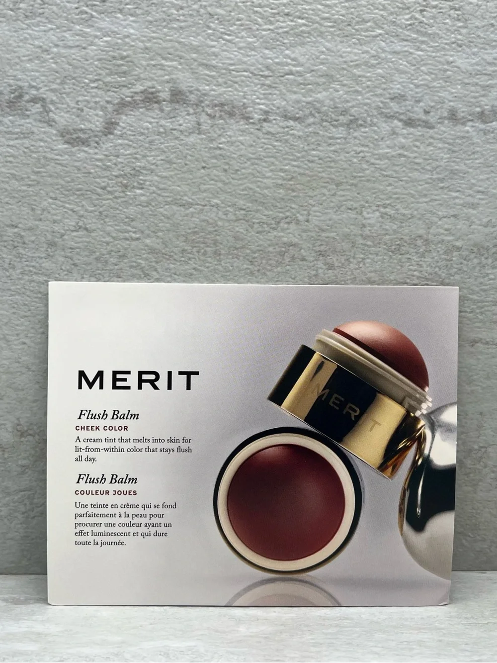 🫧 $2 Merit Flush Balm Cheek Color Sample Card
